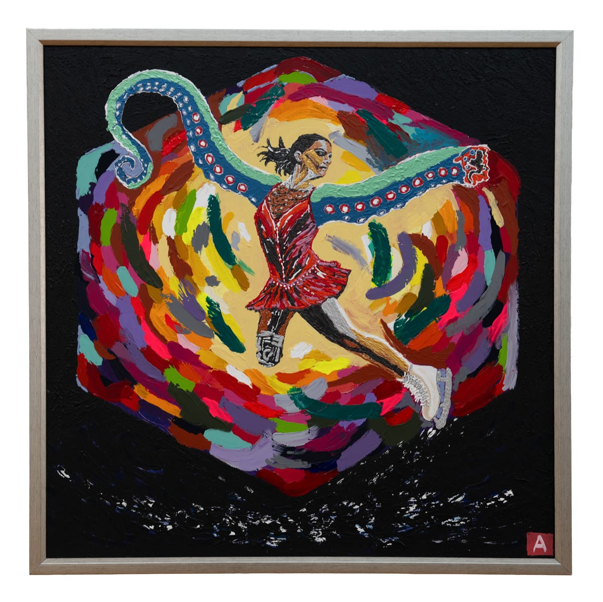 Opus nr. 555 - A fost incredibil la vernisaj! Am vândut Madonna Emoji cu 12 000 de euro! Şi "girafa mecanicǎ" s-a dus!